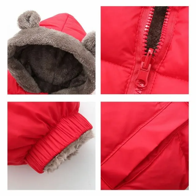 1 PC Bambini Cotone Abbigliamento Spessa Piumino Giacca Caldo Inverno Cappotto 6