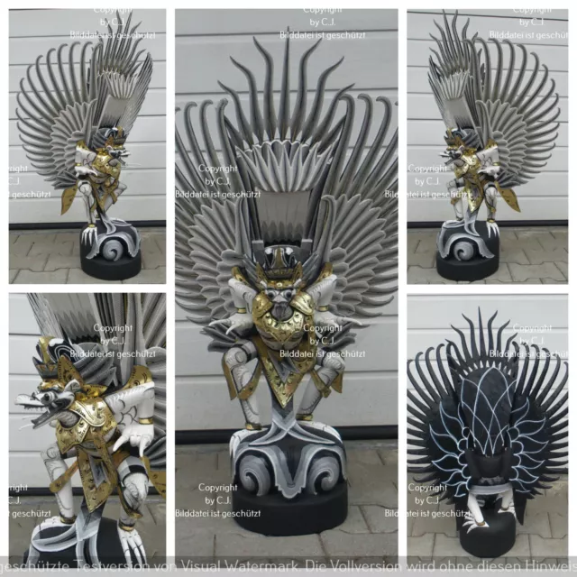 Alte-Antike-Garuda - Figur - Skulptur - Holzfigur - Vishnu - Dekofigur - Rarität