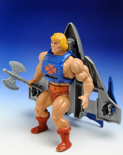 Jet Sled + He Man  Masters of the Universe  MotU - Mattel 1985 Vintage KOMPLETT