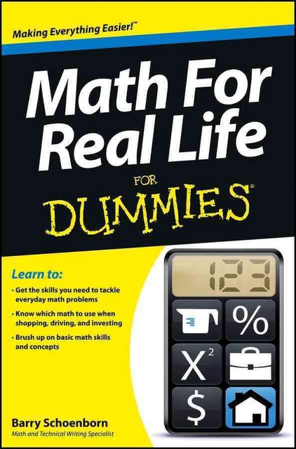 Math For Real Life For Dummies by Barry Schoenborn (English) Paperback Book