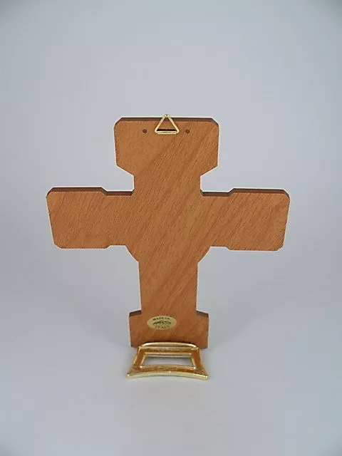 KOMMUNION / IKONEN KREUZ JESUS CHRISTUS Druck auf Holz H 15 cm neu Erstkommunion 2