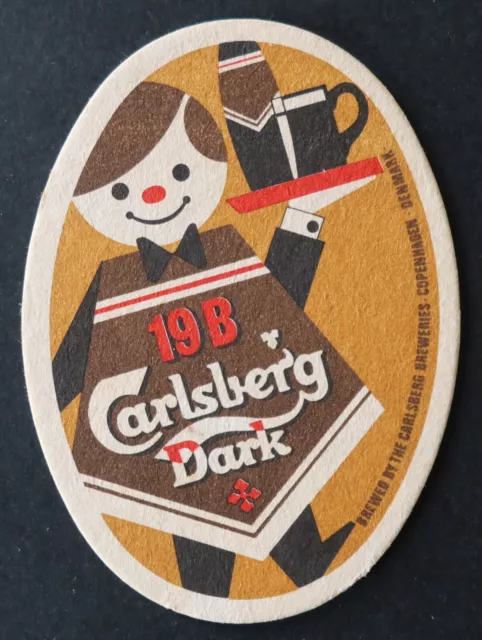 Sous-bock bière CARLSBERG 19B Dark coaster 1