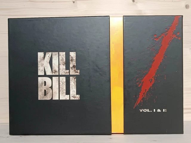 Coffret DVD 2001 Kill Bill Vol. 1 et 2 Tarantino Collector DVD CD livre photos