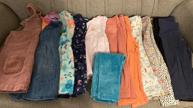 Girls 2-3 Summer Clothes Bundle inc. BODEN, M&S, JOJO MAMAN BÉBÉ, NEXT