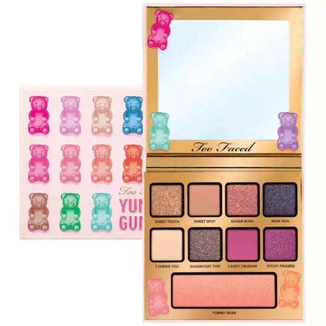 New Too Faced Yummy Gummy Face Blush and Eye Shadow Palette Limited Edition