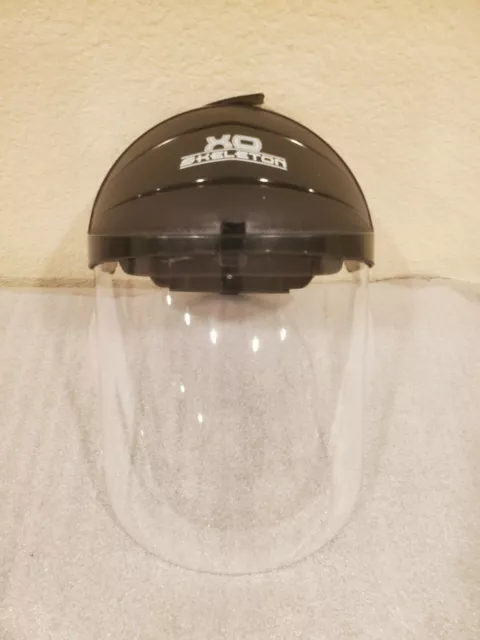 Full Face Safety Shield Helmet Mask Clear Integrated Visor Molded Protective MCR