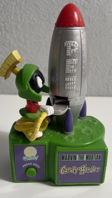 Vintage Marvin the Martian PEZ Candy Hander Dispenser Looney Tunes Works - 1998