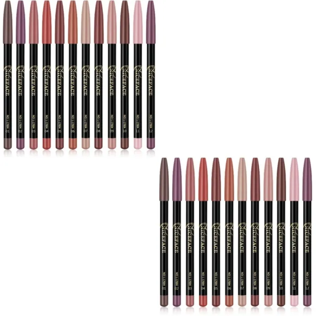 2 Pack Waterproof Lip Liner Long Lasting Matte Makeup Lipliners Pencils