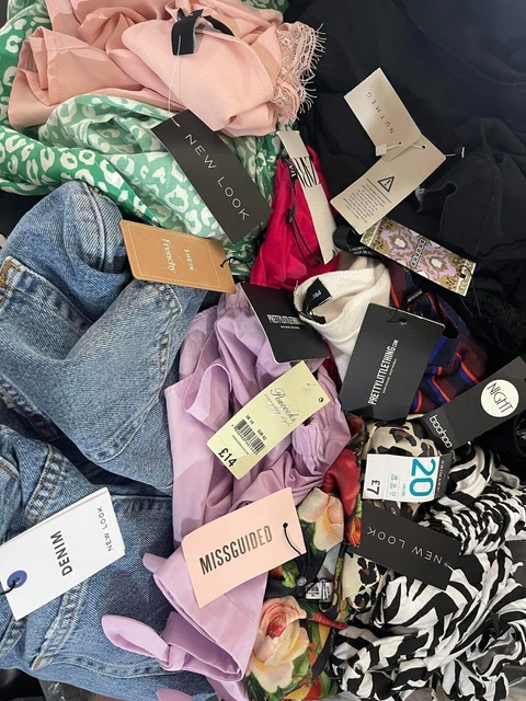 20pc WOMENS UK BRANDS WHOLESALE BUNDLE BULK JOB LOT RESALE BRAND NEW CLOTHING
