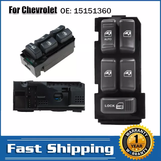 For chevy GMC C/K pickup driver side master power window control switch 4-Door