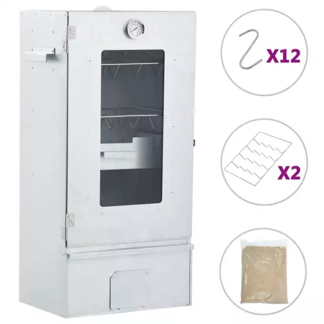 Fumoir de four à BBQ 1 kg de copeaux de bois Bol à feu zingué usage extérieur