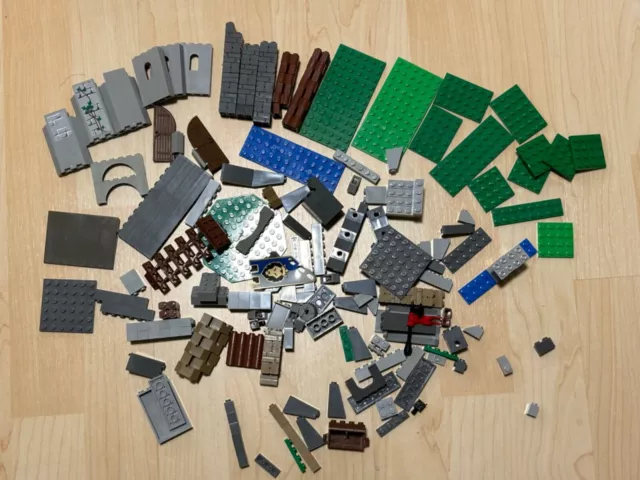 LEGO Konvolut Burg, Ritter, Castle, Turm, Teile grau grün City teilweise neu