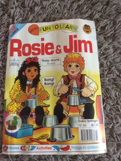 ROSIE AND JIM Magazine Redan Fun To Learn No 86 Retro 1990’s (1996?) £5 ...