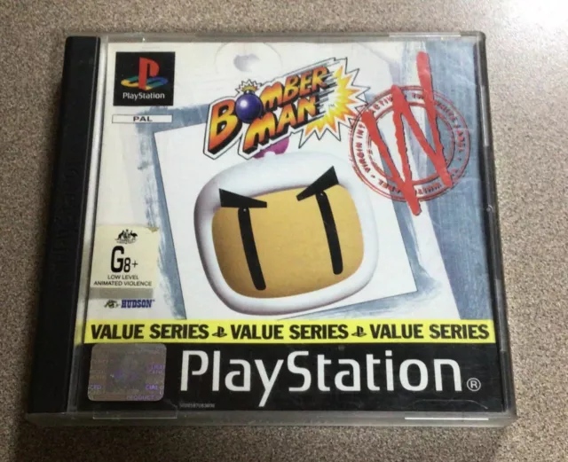 BOMBERMAN PS1 PAL PlayStation Game Comes With Manual