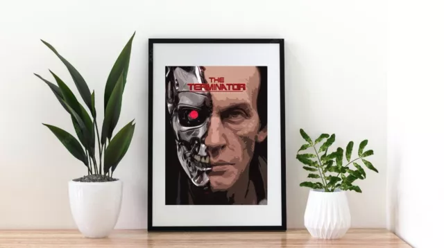 A4 The Original Cast Terminator 1984  Music Film Art Retro Poster  Culture Print