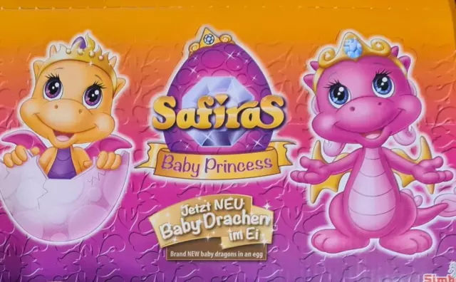 SAFIRA Drachen-Serien 1/Funkelstein/Glitzerflügel/Baby Safiras-velourbezogen