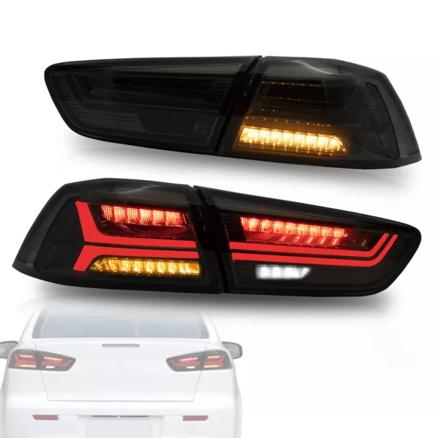 Fanali posteriori LED VLAND per Mitsubishi Lancer EVO 2008-2019 2020 sequenziali L+R