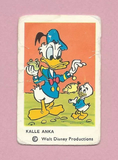 1965 Dutch Gum Card Disney Unnumbered Donald Duck (3)