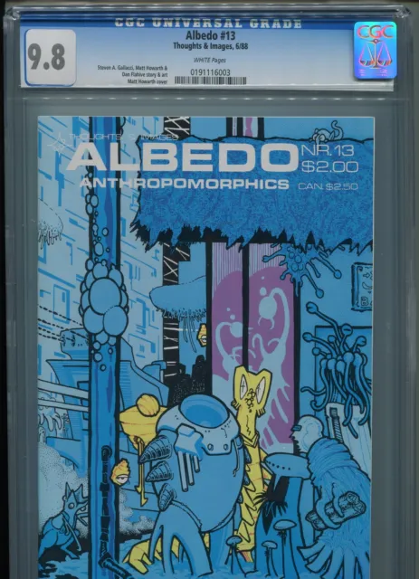 Albedo #13 CGC 9.8 (1988) Thoughts & Images White Pages Highest Grade