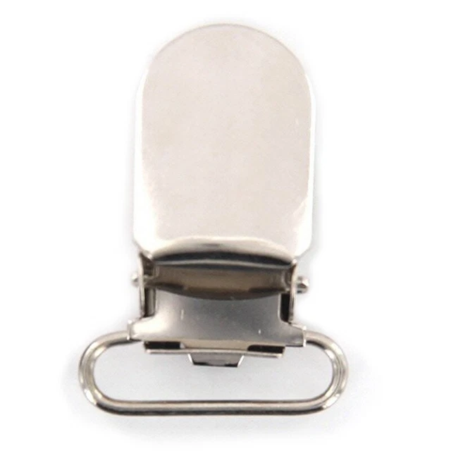 20 x Morsetti di Chiusura Ganci 20mm Colore Argento H3P1