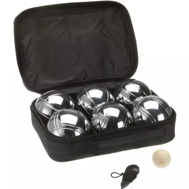 kit Jeu De Boules de Pétanque Acier Plein Air Sacoche Cochonnet et accessoire