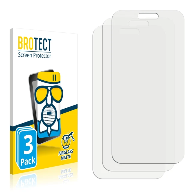 3x BROTECT Panzerglasfolie Matt für Apple iPhone 15 Pro Max Schutz Glas Folie