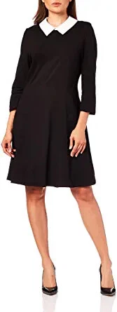 Melynnco Womens 3/4 Sleeve Casual Dress with Peter Pan Collar for Halloween