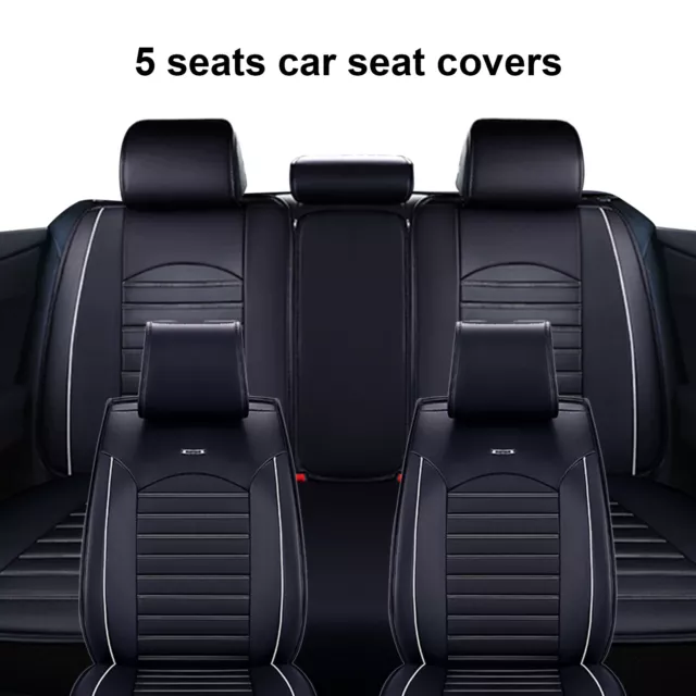 For For Toyota Corolla Yaris Deluxe Full Set Car Seat Covers PU Leather Padded
