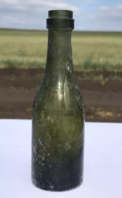1800's Antique Wine Bottle.Glass.