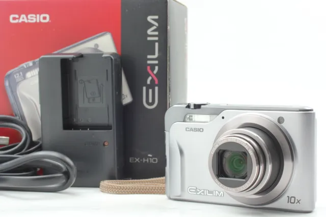 [Top MINT in BOX] CASIO EXILIM EX-H10 Silver digital camera from JAPAN
