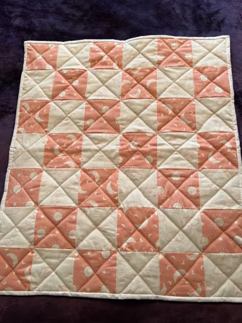 Handmade Baby Quilt For Pram, Carseat, Playmat