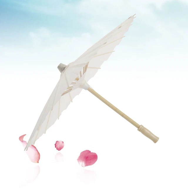 4 pz piccolo ombrellone bianco ombrellone matrimonio antipioggia