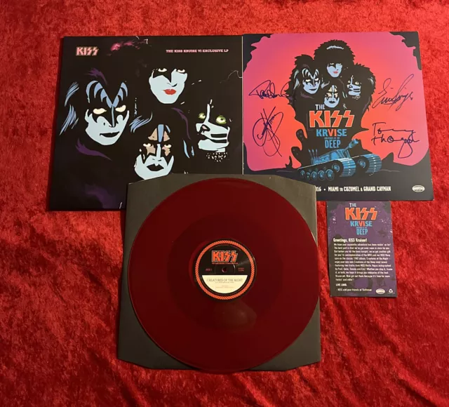 Kiss Creatures of the Night Exclusive Kiss Kruise VI LP! Prestine! Complete!