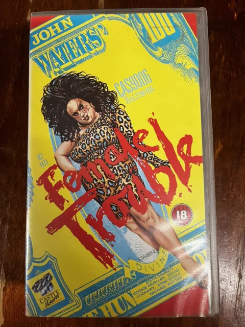 VHS Female Trouble - John Waters Rare Cult