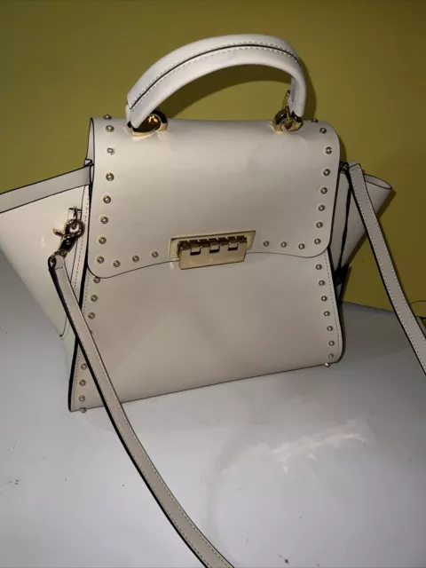 NWT ZAC Posen Ivory Eartha Mini Pearls Top-Handle Women Cross Body Handbag $550