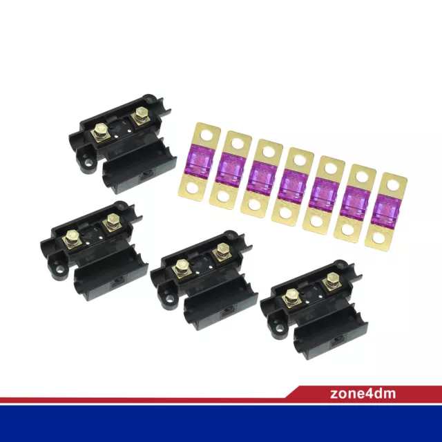 4 supports ANS Kit de fusibles AMP 7 150 A pour double batterie de voiture