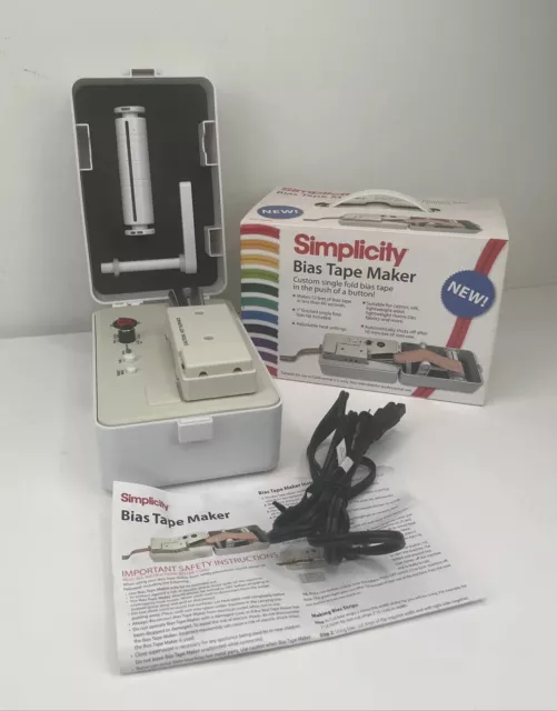 Simplicity Bias Tape Maker Machine Model #881925 1" Tip~Excellent Condition