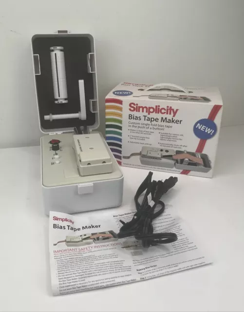 Simplicity Bias Tape Maker Machine Model #881925 1" Tip~Excellent Condition Simplicity Bias Tape Maker Machine Model #881925 1" Tip~Excellent Condition