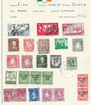 L'Irlanda come illustrato post e andare usata bene. 8 ALFA DATATO FRANCOBOLLI 