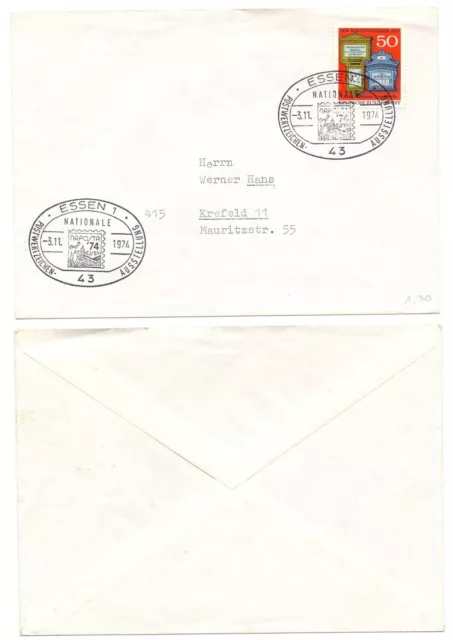 102473 - Sonderstempel: NAPOSTA '74 - Essen 3.11.1974