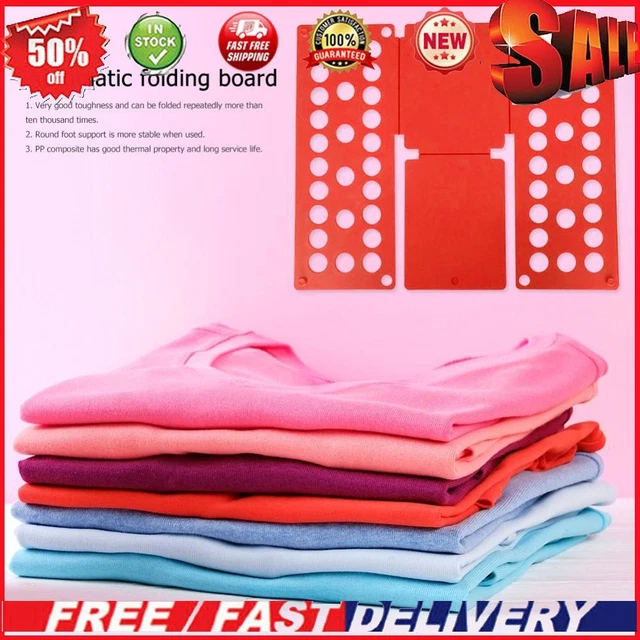 Organizzatore Tavola Pieghevole Lavanderia Bambini Abbigliamento Regolabile (Rosso)