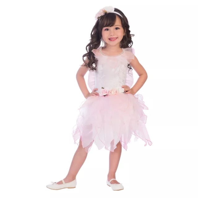 Child Kids Girls Rose Pretty Pixie Fairy Magic Book Week Fancy Dress Costume