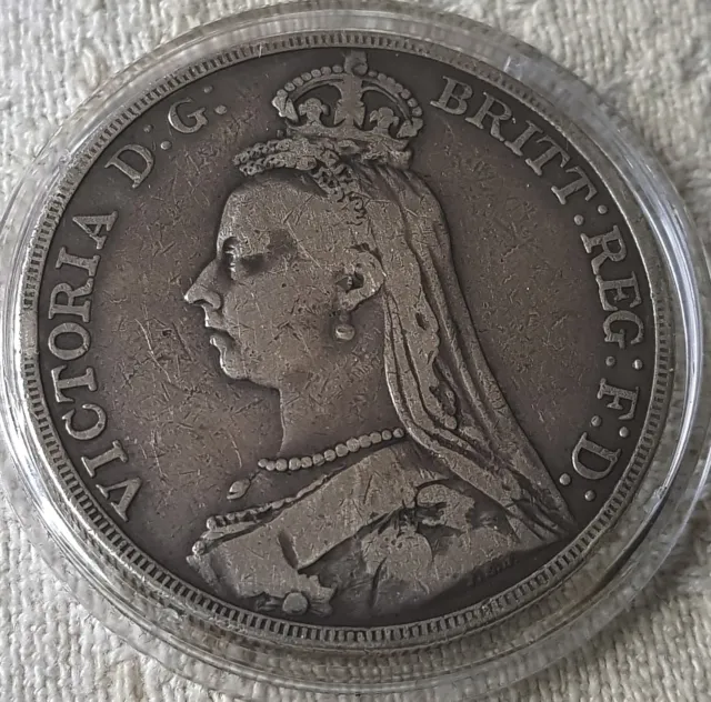 1890 lot de pièces couronne en argent tête jubilé de la reine Victoria 1890 2