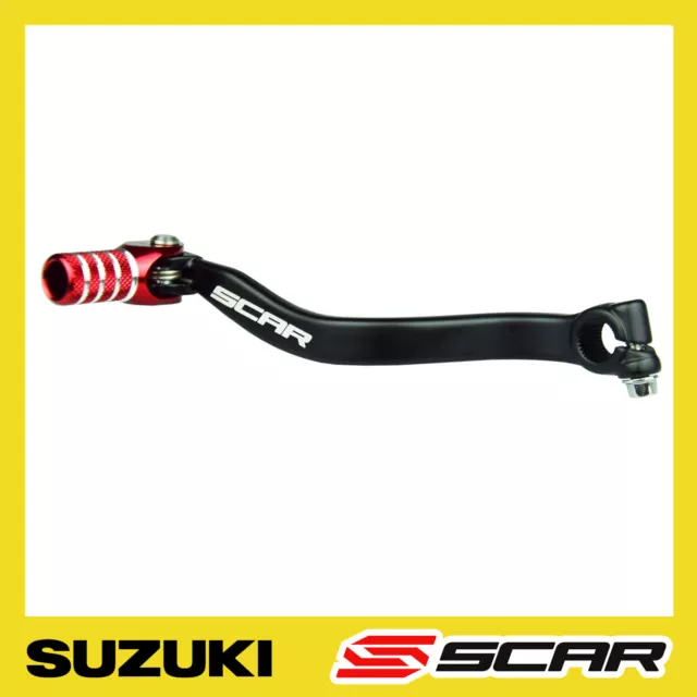 Selecteur De Vitesse Suzuki Rm 85 Rm85 Anodise Noir Rouge Scar