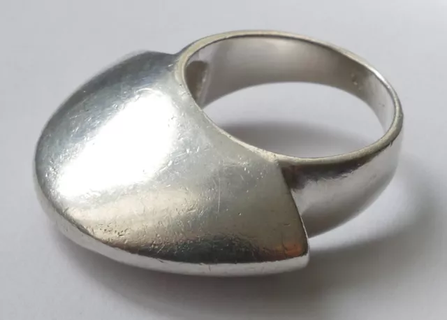 Designer Ring Silber Modernist Vintage 70er ring silver