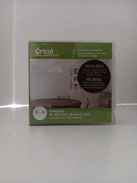 Juego de imágenes de arte de pared de vinilo para decoración del hogar Cricut cartucho frases imágenes