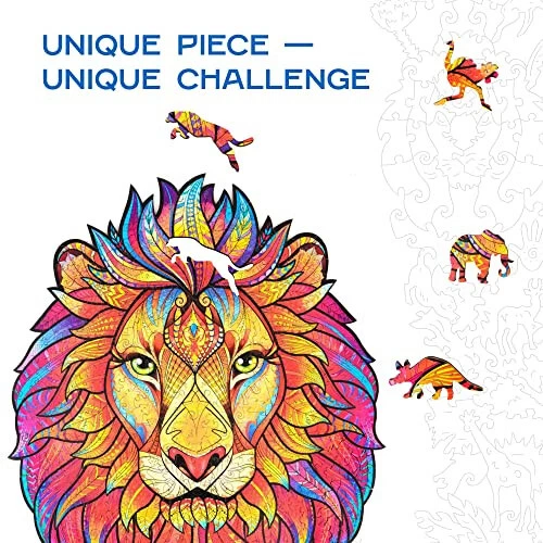 UNIDRAGON Wooden Puzzle Jigsaw, Best Gift for Adults and Children, Unique  [NEW] 2