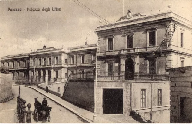 POTENZA - Palazzo degli Uffici - Animata - Viaggiata 1927