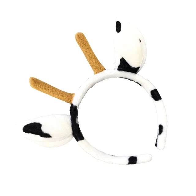 Bandeau Oreilles Chiot Dalmatien Moelleux - Accessoire Déguisement, Cosplay, Fête - Taille Adulte