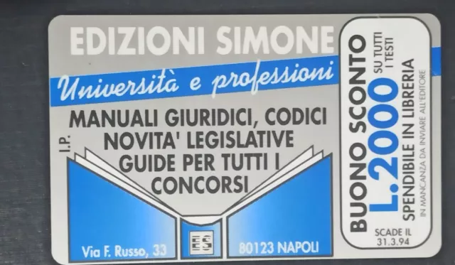 Schede telefoniche SIP RARA scheda sip Omaggio perfetta Nuova carta lotto